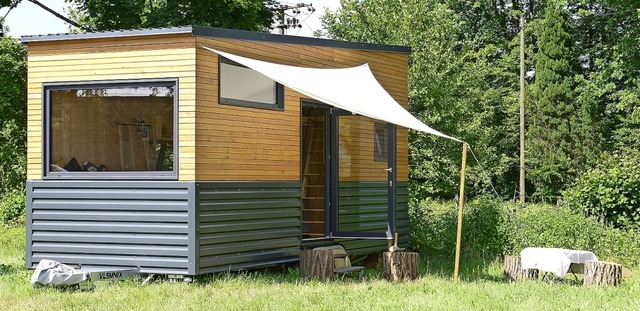 Beispiel eines Tiny House: Dieses wurde in Buchenbach gebaut.  | Foto: Ingo Schneider