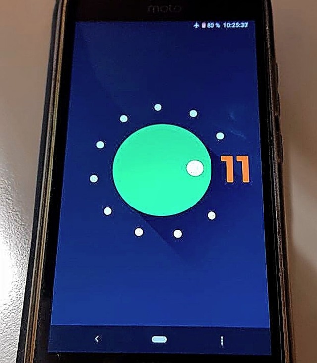 Android 11 auf einem fast fnf  Jahre alten Moto G5  | Foto: Privat