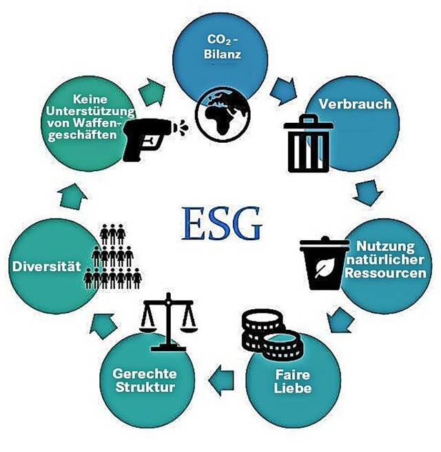 Die Grafik zum Thema ESG hat Elisa Fischer selbst erstellt.  | Foto: Elisa Fischer