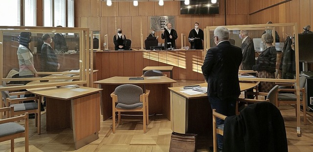 In diesem Gerichtssaal wird nach den g...ilneuauflage des Prozesses gesprochen.  | Foto: Ralf Burgmaier