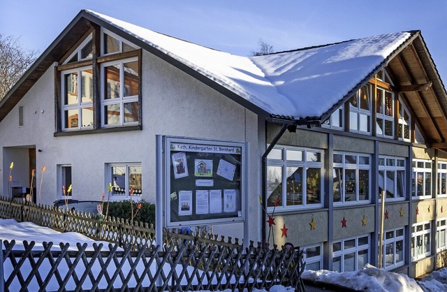 Viel Geld investiert die Gemeinde in d...tholischen Kindergarten St. Bernhard.   | Foto: Wilfried Dieckmann