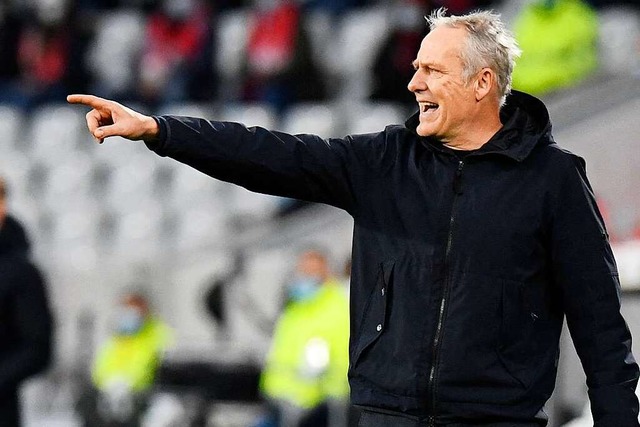 SC-Trainer Christian Streich  | Foto: THOMAS KIENZLE (AFP)