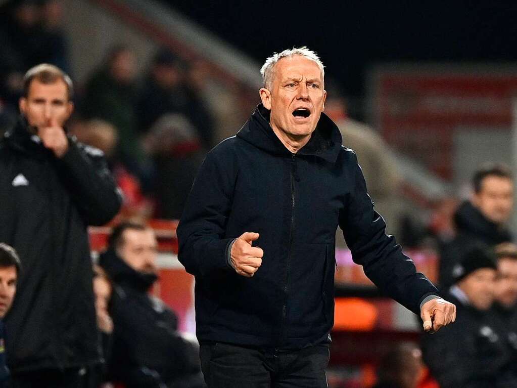 Trainer Christian Streich sah heute eine ausgeglichene Partie.