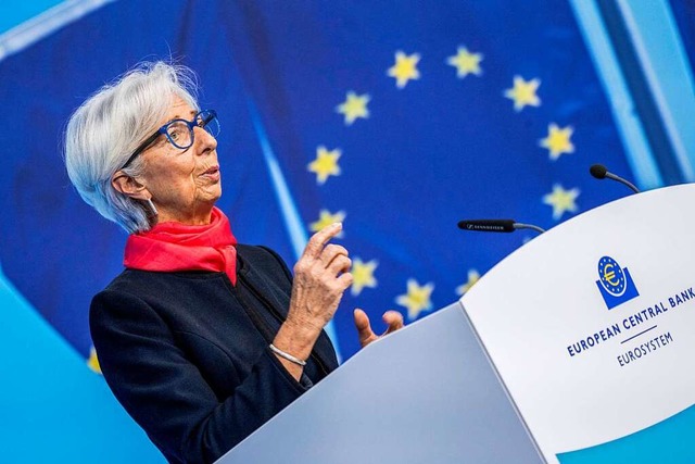 EZB-Chefin Christine Lagarde  | Foto: Thomas Lohnes (dpa)