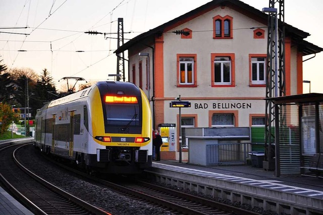 Die Regionalbahn zwischen Basel und Fr...zten Platz der 29 bewerteten Strecken.  | Foto: Jutta Schtz