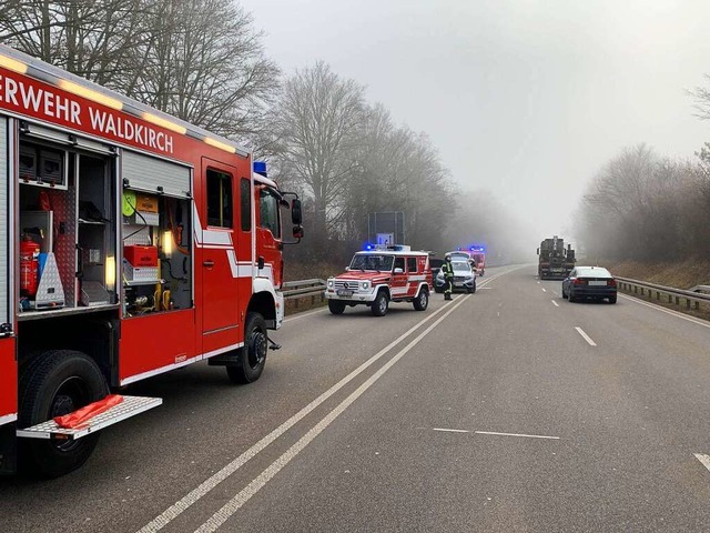 Vermutlich war ein medizinischer Notfa...n und den Brandschutz sicherzustellen.  | Foto: Freiwillige Feuerwehr Waldkirch