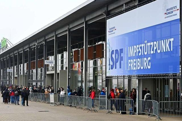 Bis Donnerstag wird in der Messe Freiburg ohne Termin geimpft