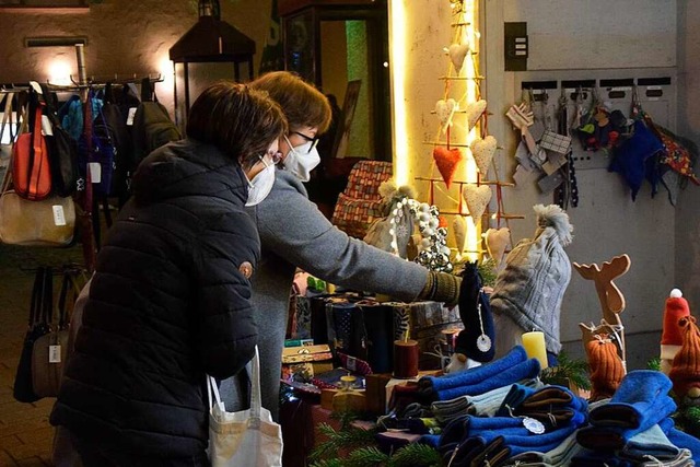 Ein Hauch von Weihnachtsmarkt in der Wehrer Innenstadt  | Foto: Bernadette Andr