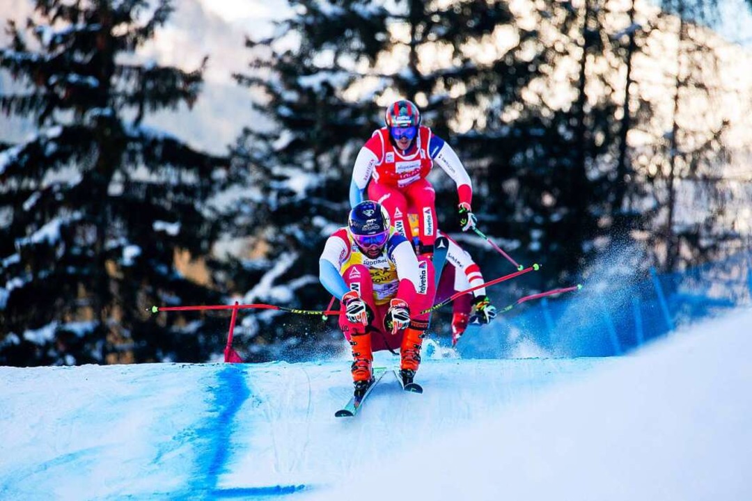 Skicross-Halbfinale am Montag um zwölf...uf dem Sprung ins Finale in Südtirol.   | Foto: GEPA pictures/ Daniel Goetzhaber via www.imago-images.de