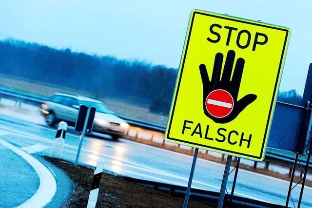 Polizei sucht ersten Falschfahrer auf neuem Autobahnteilstück