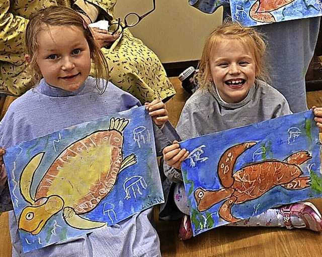 Die Kinder prsentierten stolz ihre Werke.   | Foto: suedkurier