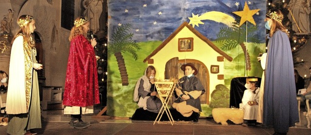 Krippenfeier in der Pfarrkirche St. Al...erbolzheim-Rheinhausen an Heiligabend.  | Foto: Werner Schnabl