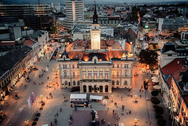 Blick von oben auf die Altstadt von No...ltikulturelle Vergangenheit anknpfen.  | Foto: Jelena Ivanovic