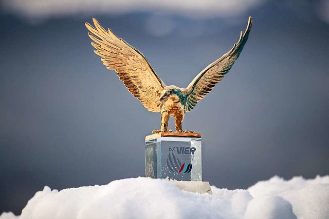 Ist er nicht schn? Der Goldene Adler,... er in  Bischofshofen seinen Besitzer.  | Foto: Daniel Karmann