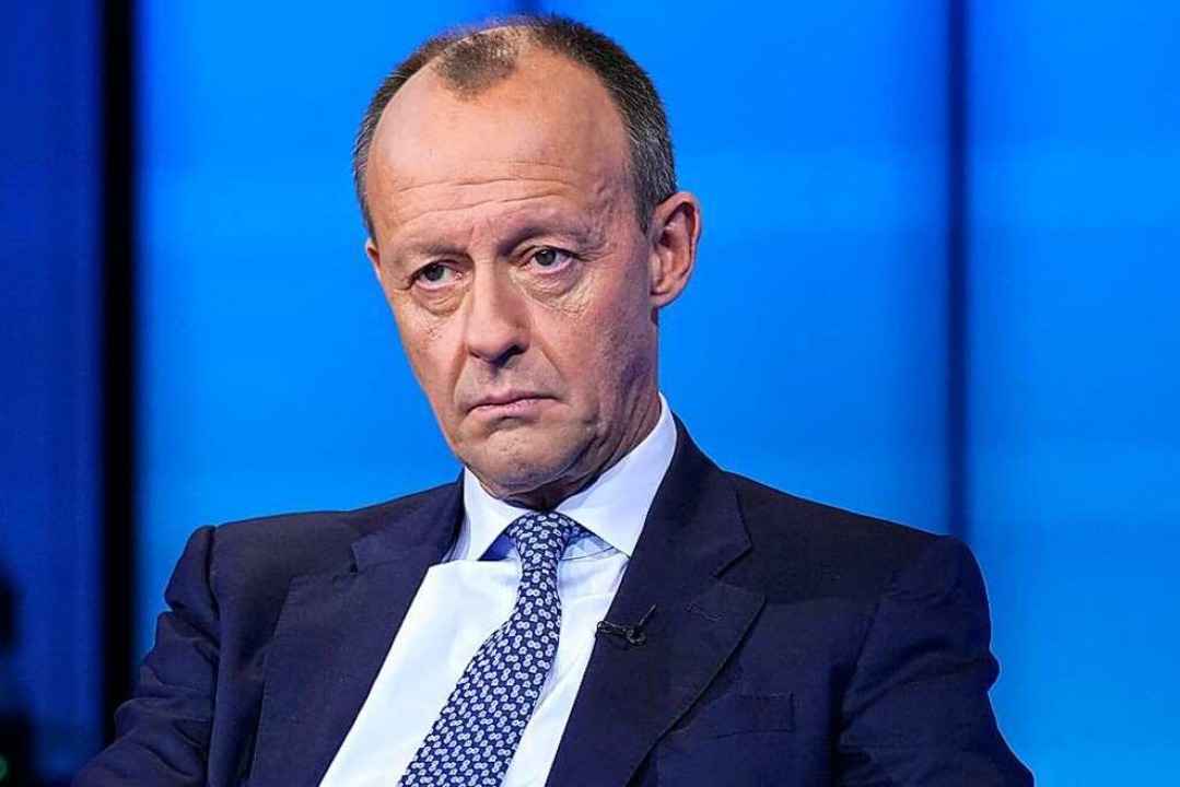 Friedrich Merz bei der ARD nach seiner...um neuen CDU-Vorsitzenden (Archivbild)  | Foto: Michael Sohn (dpa)