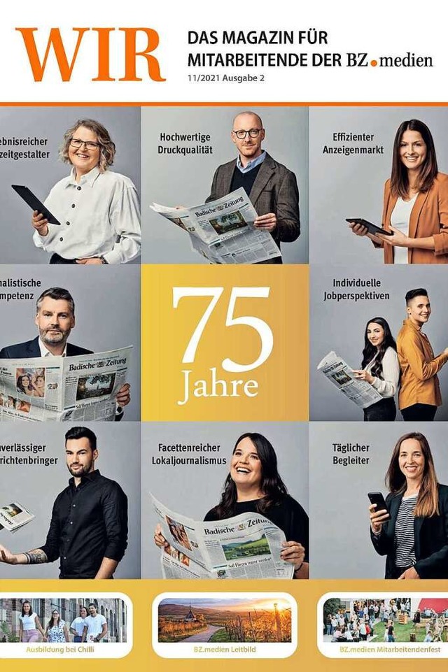 Die Hauszeitung &#8222;WIR&#8220; erscheint zweimal im Jahr.  | Foto: Carina H.