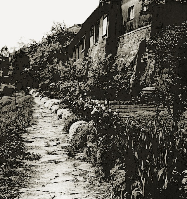 Ab dort, wo heute das  Seniorenheim Rh...n der Stadtmauer existieren alle noch.  | Foto: Stadtarchiv Laufenburg