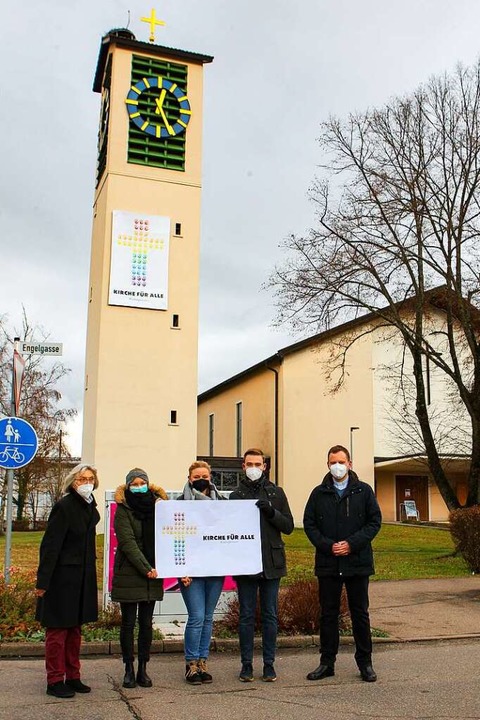 Die am zweiten Advent in Hugstetten ge...eues Gemeindezentrum neben der Kirche.  | Foto: Daniel Hengst