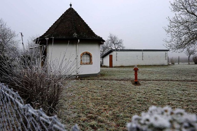 Das Wasserschutzgebiet auf der Gemarku...und Gartenbauverein die Leiter lagern.  | Foto: Bettina Schaller