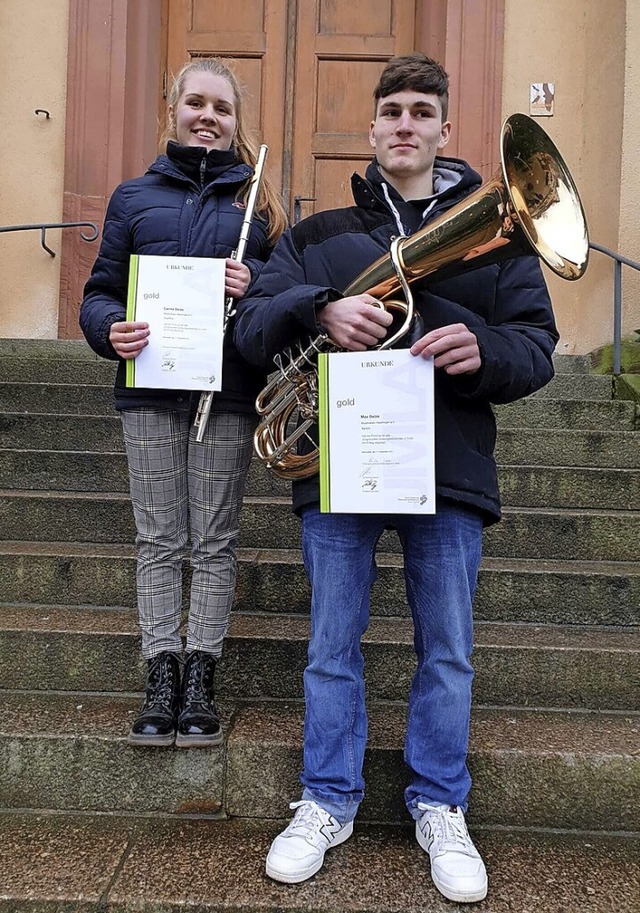 Carina und Max Oelze  | Foto: Verein