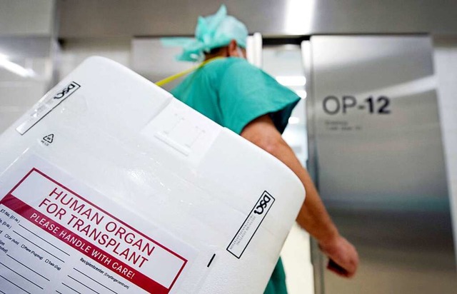 Behlter zum Transport von Transplantationsorganen  | Foto: Soeren Stache (dpa)