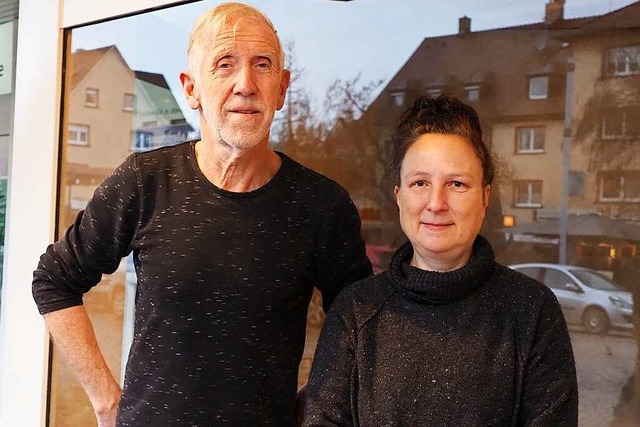 Blumenladen schon ausgerumt: Gerhard Kessler und Elke Bruder-Fischer  | Foto: Herbert Frey