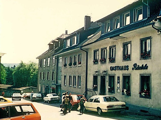 Das Hotel-Restaurant Alte Post an der ...achstrae hie frher Gasthaus Bchle.  | Foto: Stadtarchiv Laufenburg