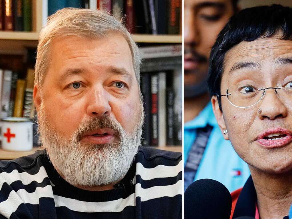 8. Oktober 2021: Friedensnobelpreis fr Journalisten Maria Ressa und Dmitri Muratow