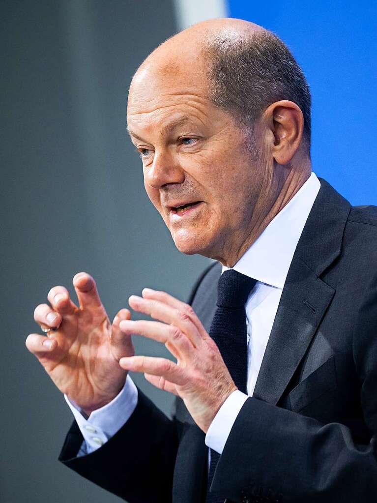 24. November 2021: Olaf Scholz kndigt stndigen Corona-Krisenstab im Kanzleramt an