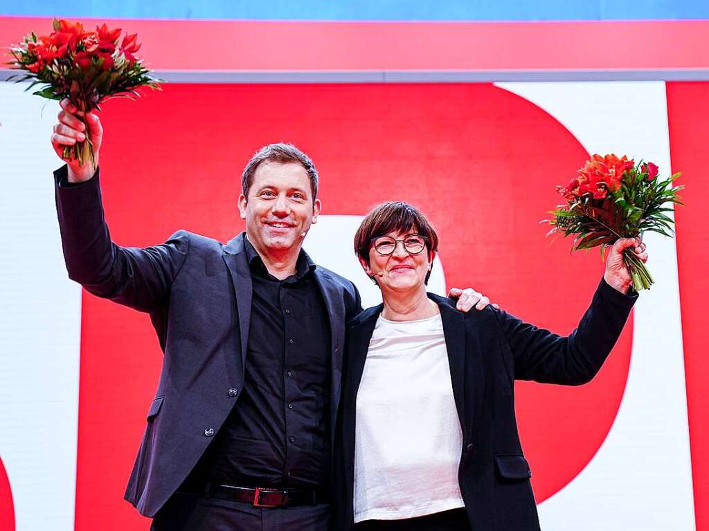 11. Dezember 2021: Parteitag: Saskia Esken und Lars Klingbeil sollen neues SPD-Fhrungsduo werden