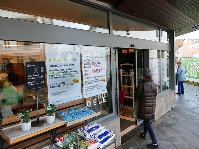 Ab sofort geschlossen: das Hieber-Ldele in Bad Krozingen.  | Foto: Frank Schoch