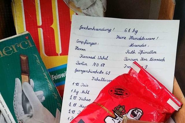 Wie es ein Westpaket aus Binzen in den Berliner Trnenpalast schaffte