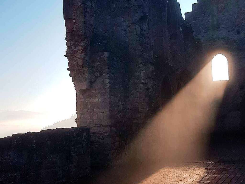 Auch Erwin Witt ging auf der Hochburg auf Lichtsuche.