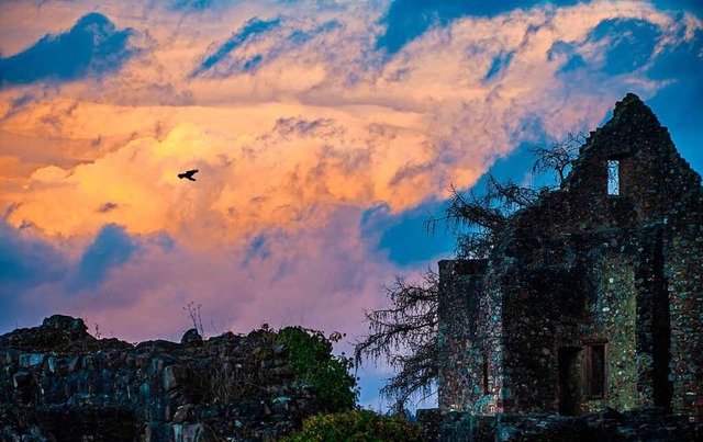 Sturmwolken ber der Hochburg.  | Foto: Paul Trenkle