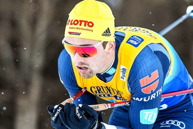 Janosch Brugger hatte sich am Montag in Val di Fiemme mehr erhofft als Rang 18.   | Foto: nordphoto GmbH / Hafner via www.imago-images.de