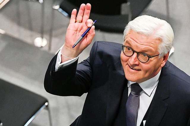 Frank-Walter Steinmeier wird wohl in Schloss Bellevue bleiben.  | Foto: Ralf Hirschberger (dpa)