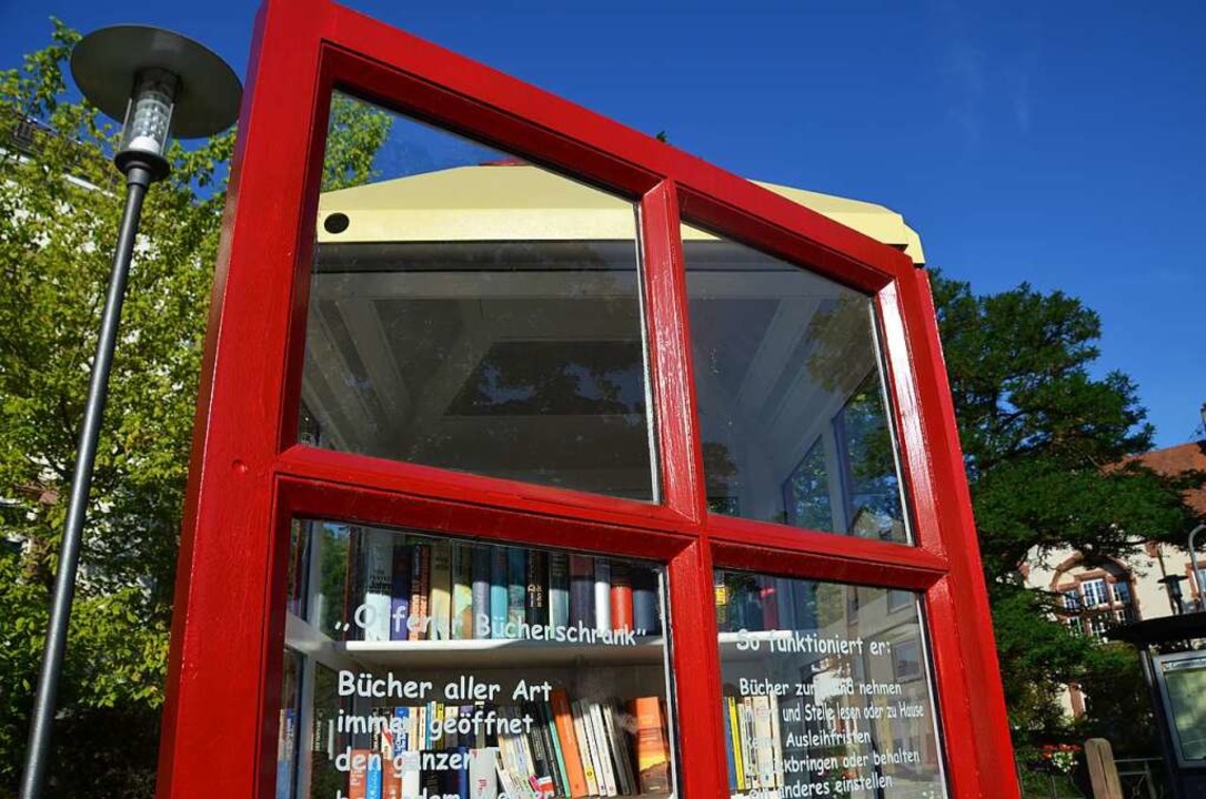 Das offene Bücherregal im Heimatweg in...n Unbekannten angezündet (Archivbild).  | Foto: Kathrin Müller-Lancé