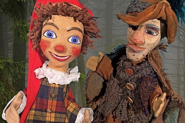 Die Freiburger Puppenbhne zeigt Kasper und die gestohlene Kuckucksuhr