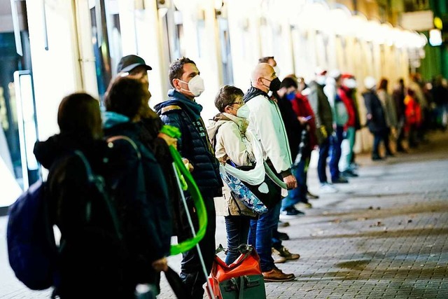 Vorbild Mannheim:  Am Montag gibt es a... fr mehr Solidaritt in der Pandemie.  | Foto: Uwe Anspach (dpa)