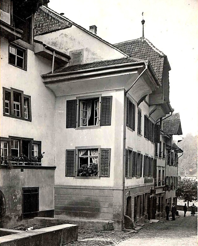 Wenig verndert ist dieser Teil der Ha...ielfach gezeichnet oder gemalt worden.  | Foto: Stadtarchiv Laufenburg