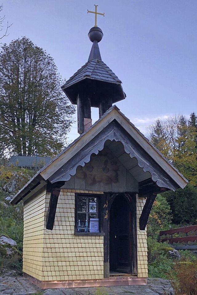 Die Seehofkapelle in neuem Glanz.  | Foto: Benjamin Wollenzien