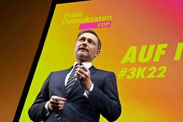 Parteichef Lindner auf dem Dreiknigstreffen  | Foto: Uli Deck (dpa)