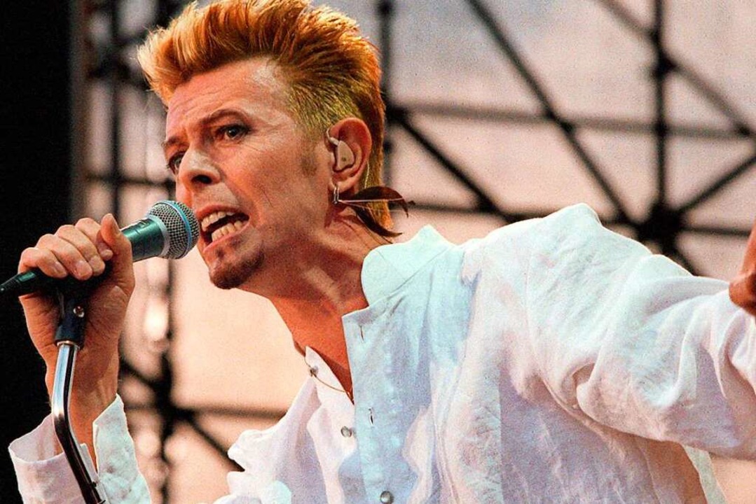David Bowie beim Festival &quot;Go Bang&quot; (1997) in Lübeck  | Foto: Markus Beck (dpa)
