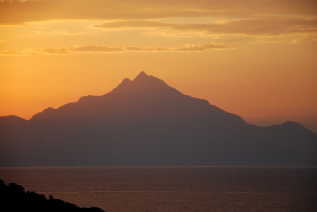 Der Berg Athos im Norden Griechenlands.  | Foto: Christoph Strotmann