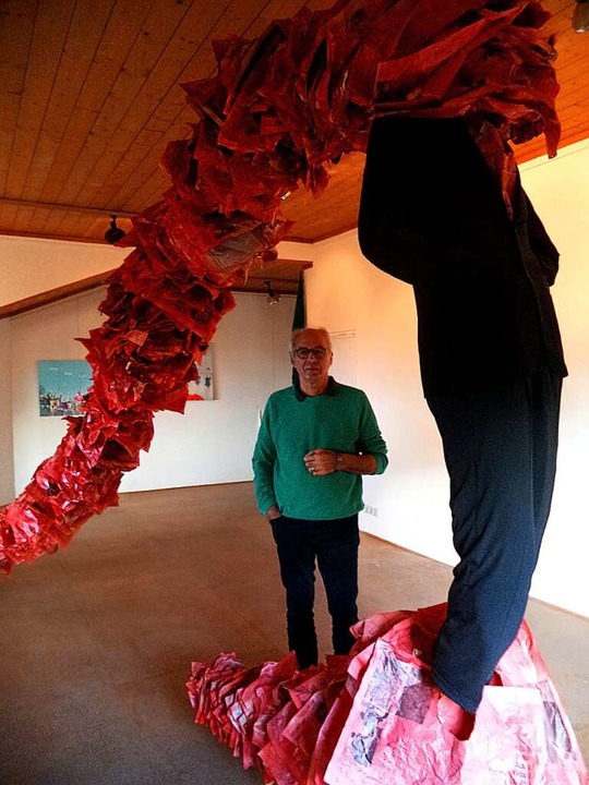 Christian Schaeffer vom Kunstverein in der ehemaligen Galerie Losch  | Foto: Hans-Dieter Fronz