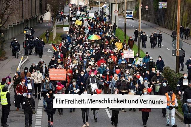 Die Freiburger Corona-Demo war die drittgrößte in der Republik