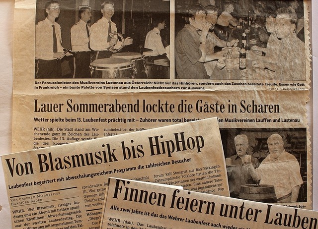 Das Wehrer Laubenfest, vor 50 Jahren e... allerdings erst wieder  2023 geplant.  | Foto: Hansjrg Bader