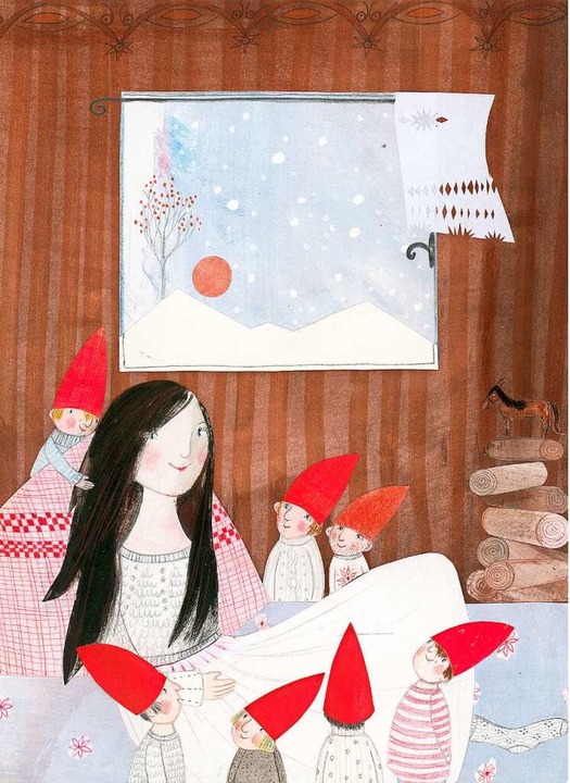 Auch über Schneewittchen und die siebe...llen Buch, aus dem dieses Bild stammt.  | Foto: Daniela Bunge / Knesebeck Verlag