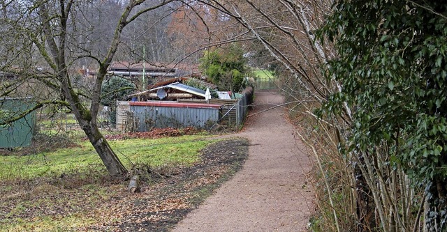 Die Stadt hat einen neuen Zugang zum W...nlage der Wehrer Gartenfreunde.         | Foto: Hansjrg Bader