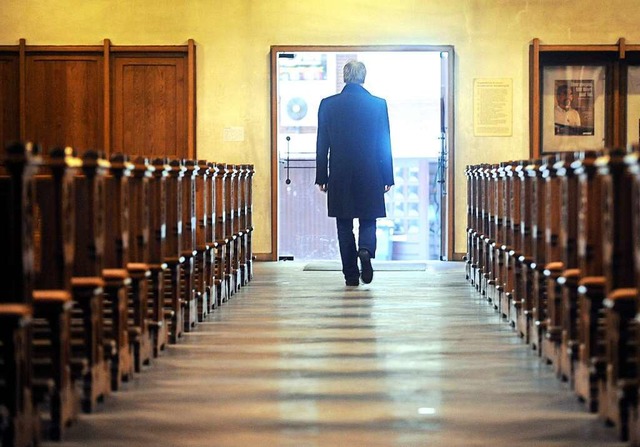 Viele Menschen kehren der Kirche den Rcken.  | Foto: Ingo Wagner